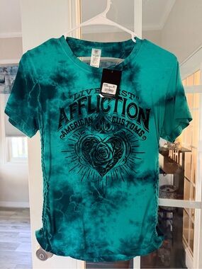 NWT Affliction ac sunset roam shirt Blingy M